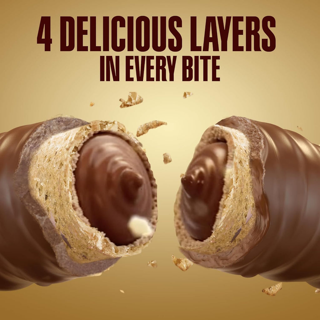 Hershey’s Chocotubes Wafer Roll, with Milk Chocolate and Hazelnut Cream, 18 g