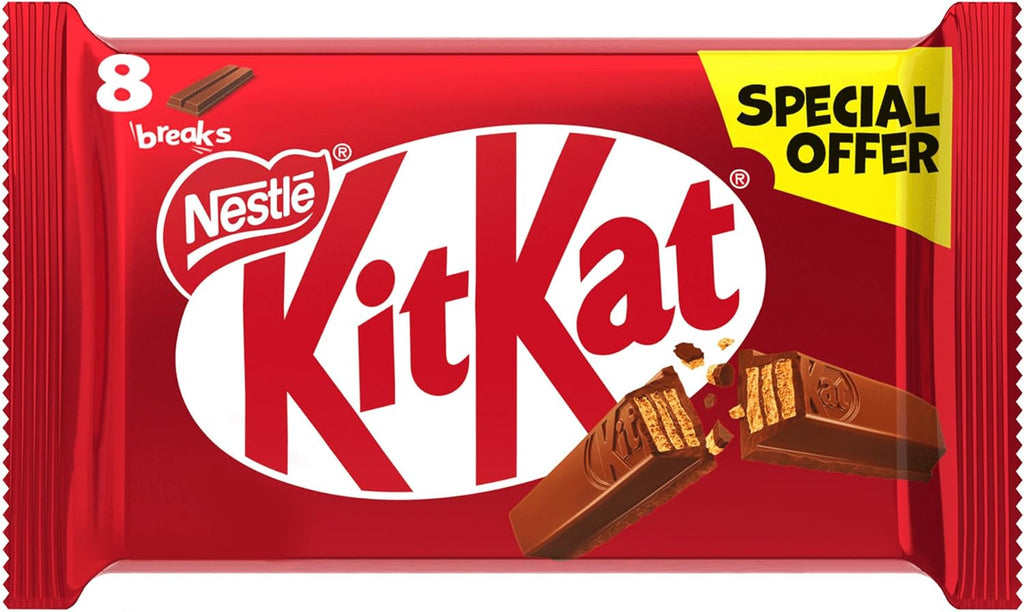 KitKat Nestle 2 Finger Chocolate Value Pack, 17.7g Pack of 8