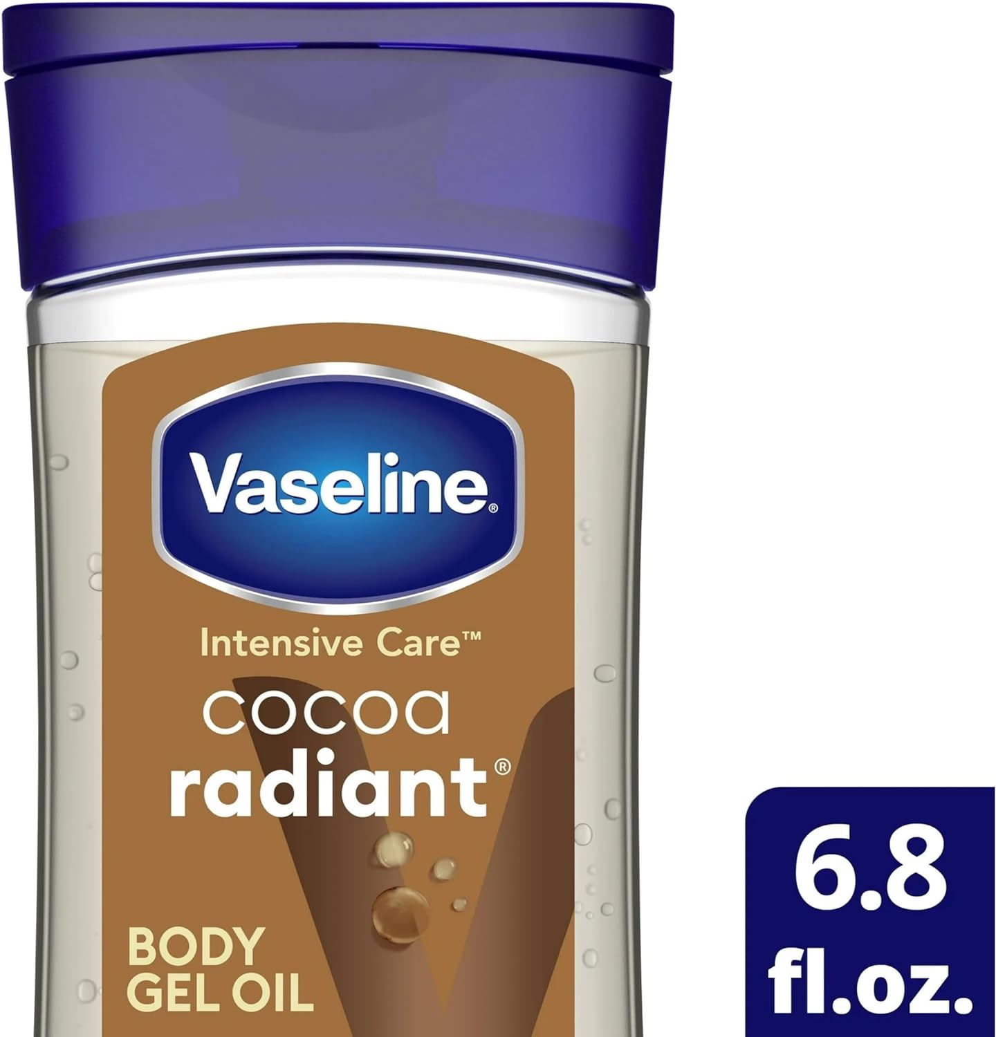 Vaseline Intensive Care Body Gel Oil, Cocoa Radiant, 6.8 oz