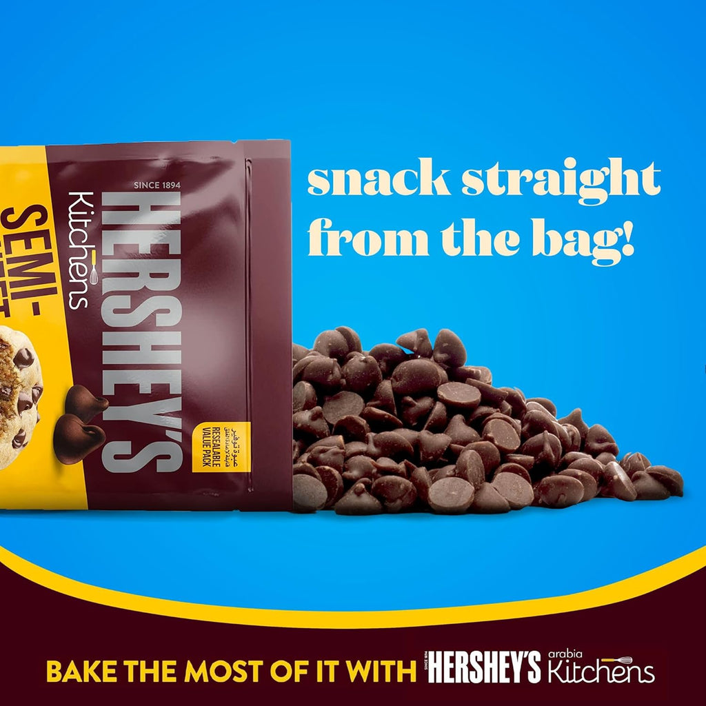 Hershey’s Semi-Sweet Chocolate Chips for Baking All Kinds of Desserts, 200 g