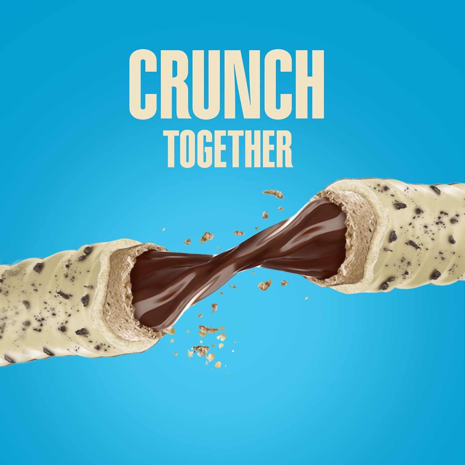 Hershey’s Chocotubes Cookies ‘N’ Creme Wafer Roll, with White Chocolate and Cookie Bits, 18 g