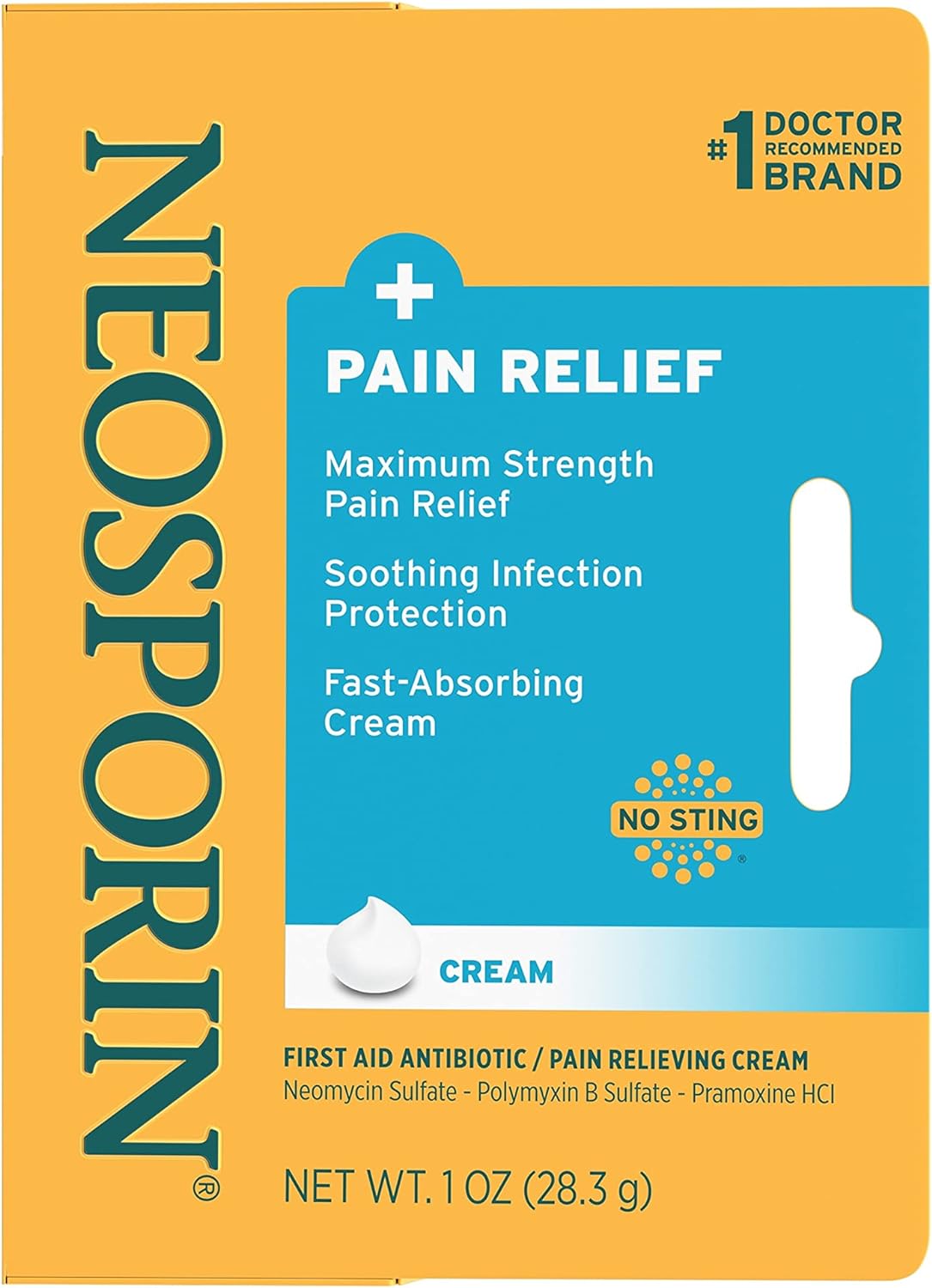 Neosporin Pain Relief Dual Action Cream 1oz