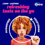 Wrigley's Extra Strawberry Flavour Sugarfree Chewing Gum, 60 Pellets Long-Lasting Taste, Vegetarian (84g)