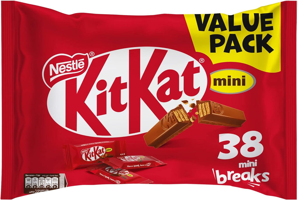 Nestle KitKat 2 Finger Mini Chocolate 500g, Pack of 38