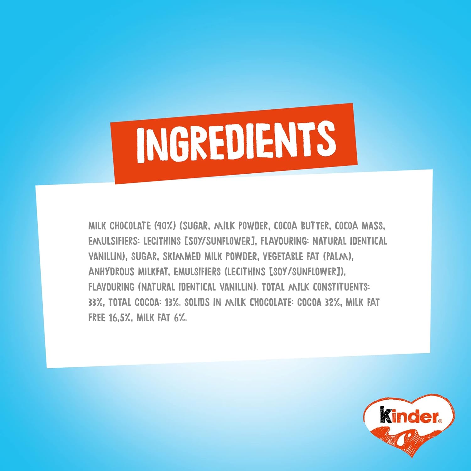 Kinder Chocolate 100G pack of 8