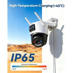 Imou 10MP Outdoor Security Camera with Dual Lens, Wireless Wifi CCTV Home Camera with AI Human Vehicle Detection/Color Night Vision/Work w/Alexa, Cruiser Dual 2 3K+3K Outdoor Surveilliance Camera