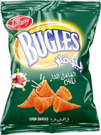 Tiffany Bugles Chili Flavored Crispy Corn Snacks (22 Pack x 10.5g)