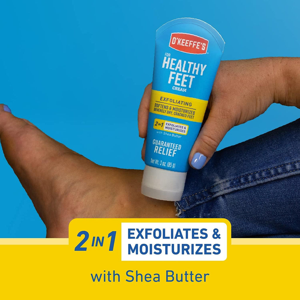 O'Keeffe's Healthy Feet Exfoliating Foot Cream, 3 ounce Tube