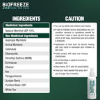Biofreeze® Pain Relief Spray, Temporary Relief from Muscle & Joint Pain, Soothing Natural Menthol with ILEX, 118ml