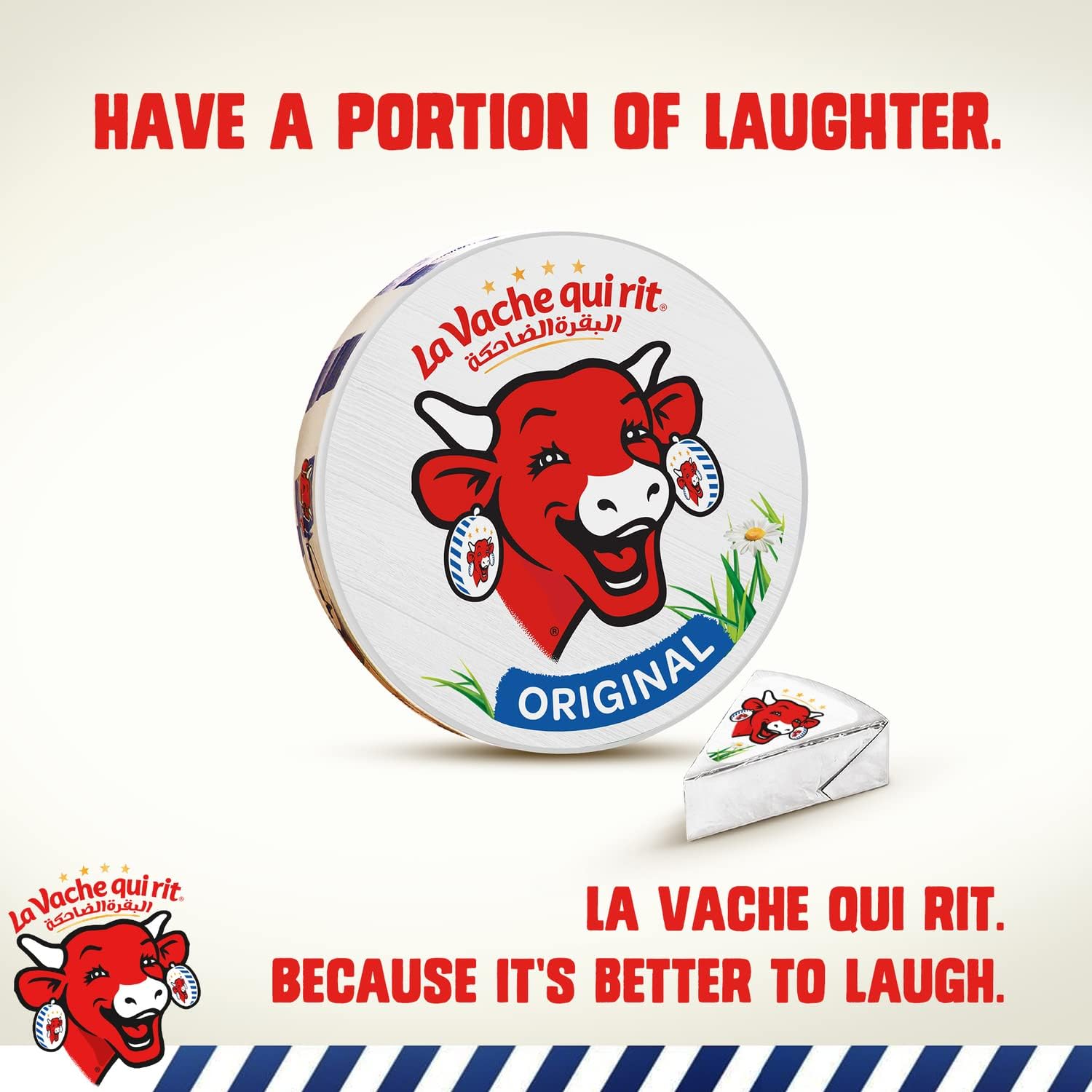 La Vache qui rit Original Spreadable Cheese Triangles 4 x 8 Portions 480g