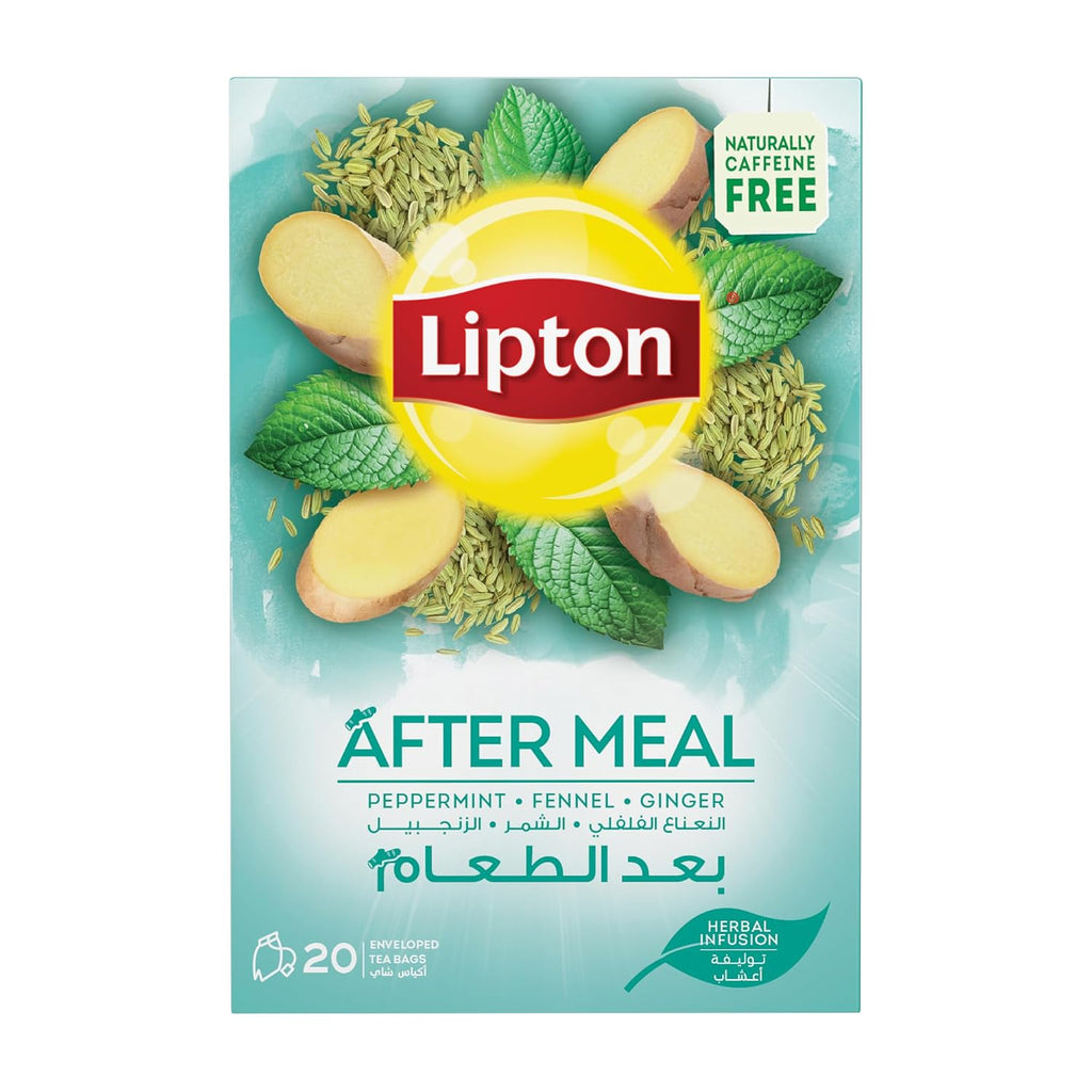 Lipton After Meal Herbal Infusion Tea (20 Enveloped Tea Bags, 30g)