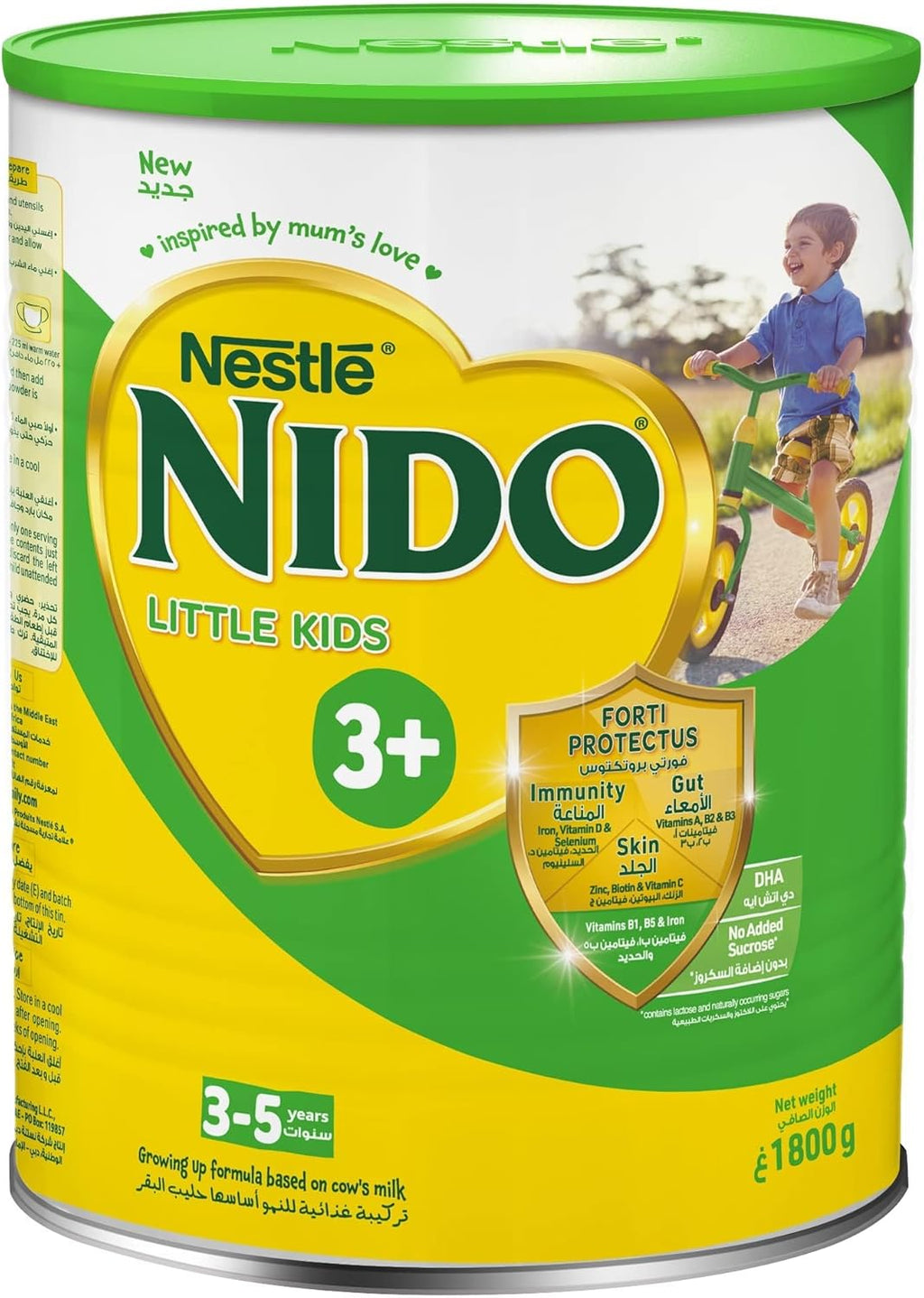 NESTLE NIDO Three Plus growing up formula for toddlers 3-5 years 1800g tin
