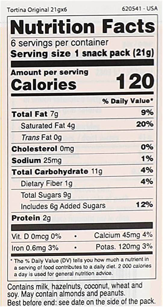 Loacker Tortina Premium Chocolate Coated Wafer, Original 125g/4.41 oz.