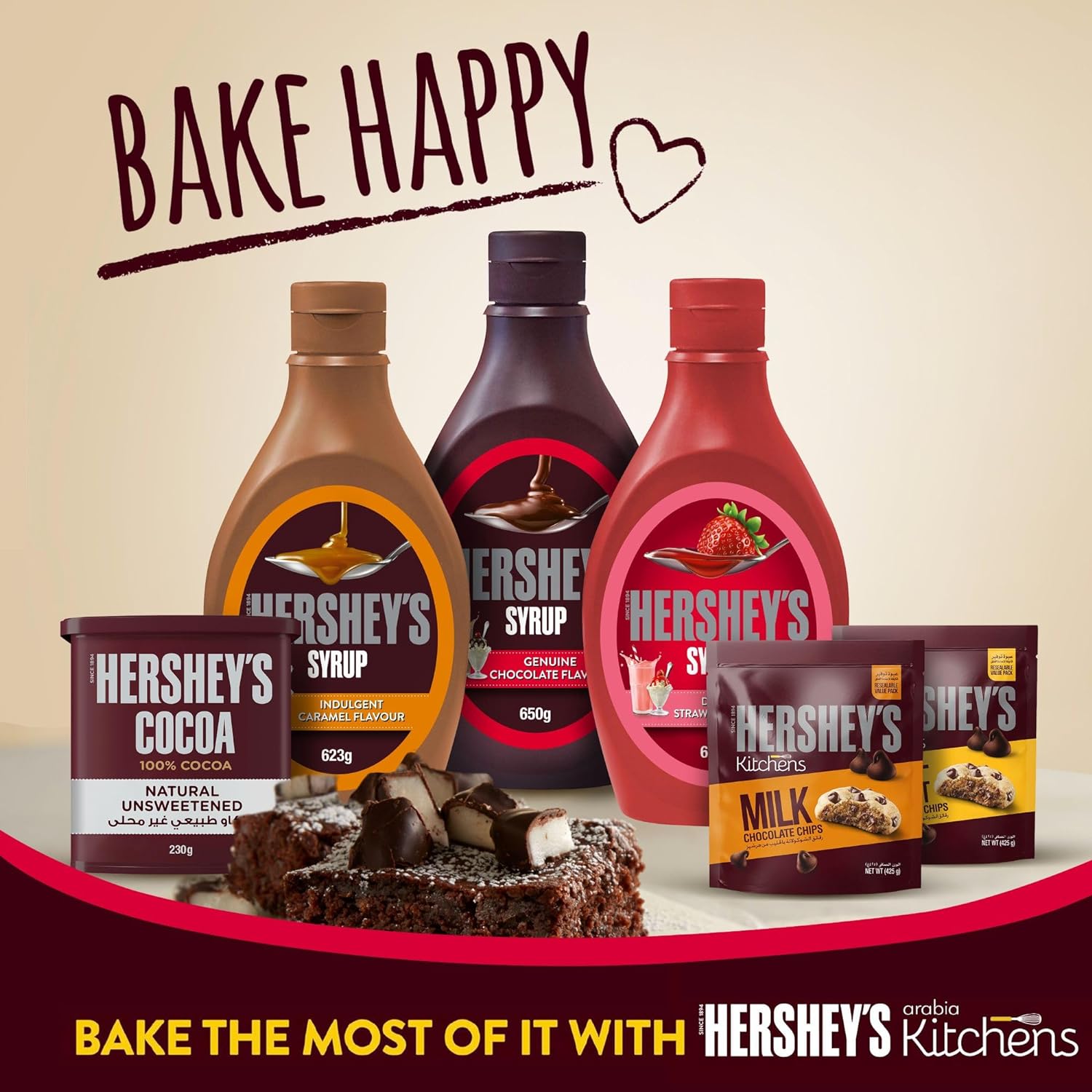 Hershey’s Milk Chocolate Chips for Baking All Kinds of Desserts, 200 g