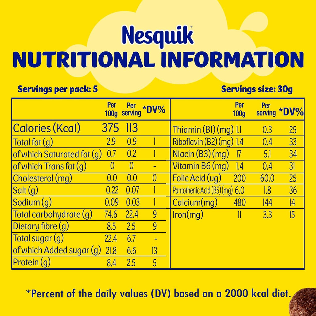 Nestle Nesquik Chocolate Breakfast Cereal Pack 330g