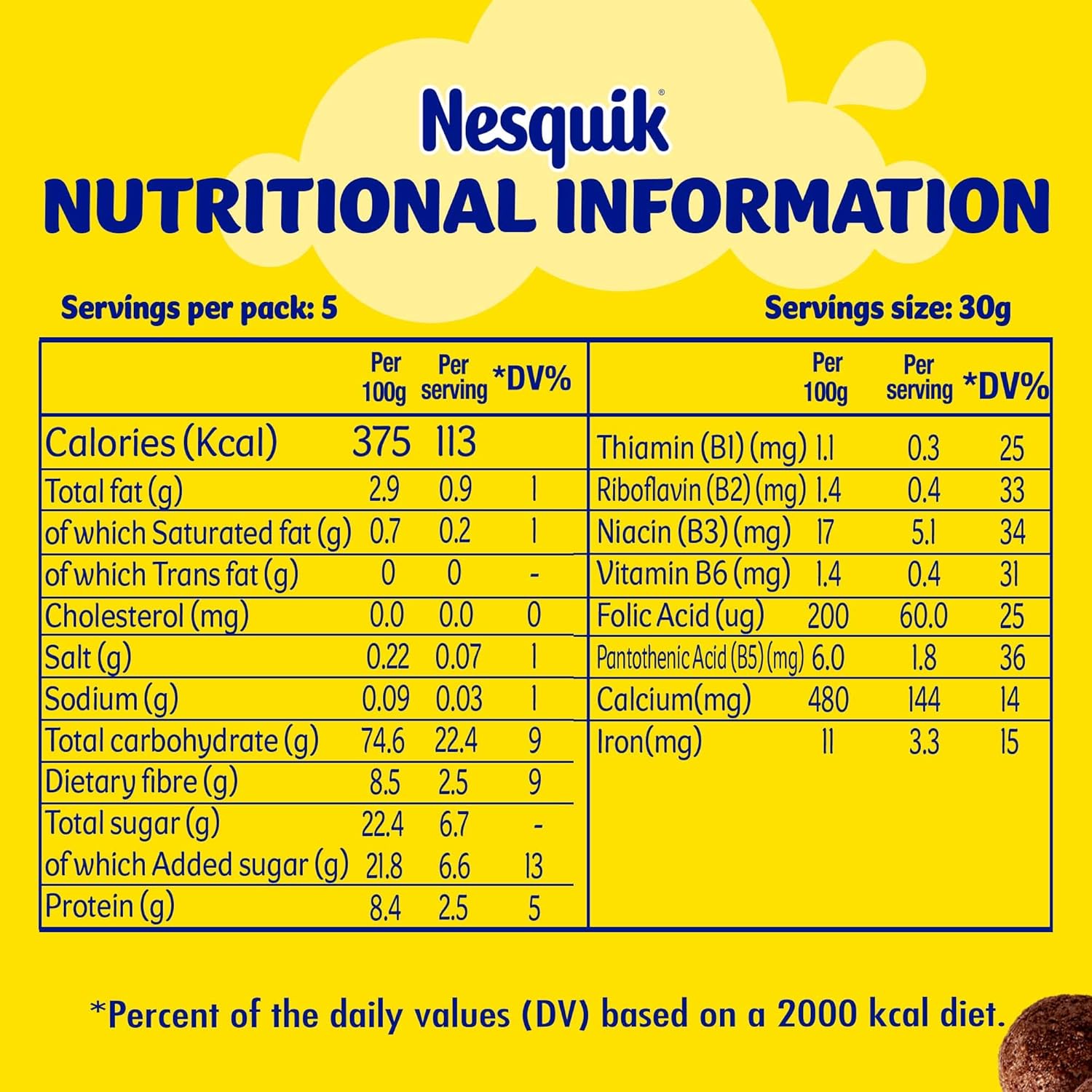 Nestle Nesquik Chocolate Breakfast Cereal Pack 330g