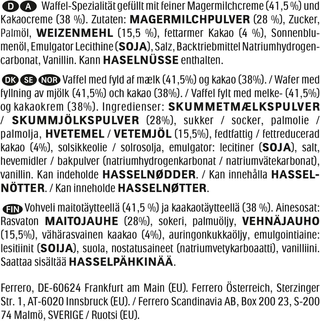 Kinder Cards Chocolate Biscuits 128g