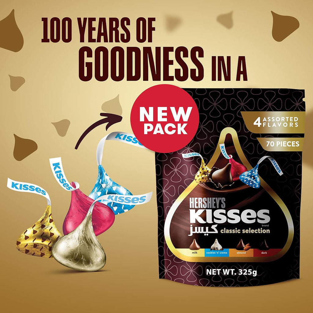 Hershey’s Kisses Classic Selection, 4 Flavours, 100 g