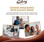 Galaxy Chocolate Minis Hazelnut Mini Chocolate Bars, Share Moments of Chocolate Pleasure with a Smooth and Silky Galaxy Chocolate Infused with Pieces of Hazelnut, 13 Bars x 162.5g