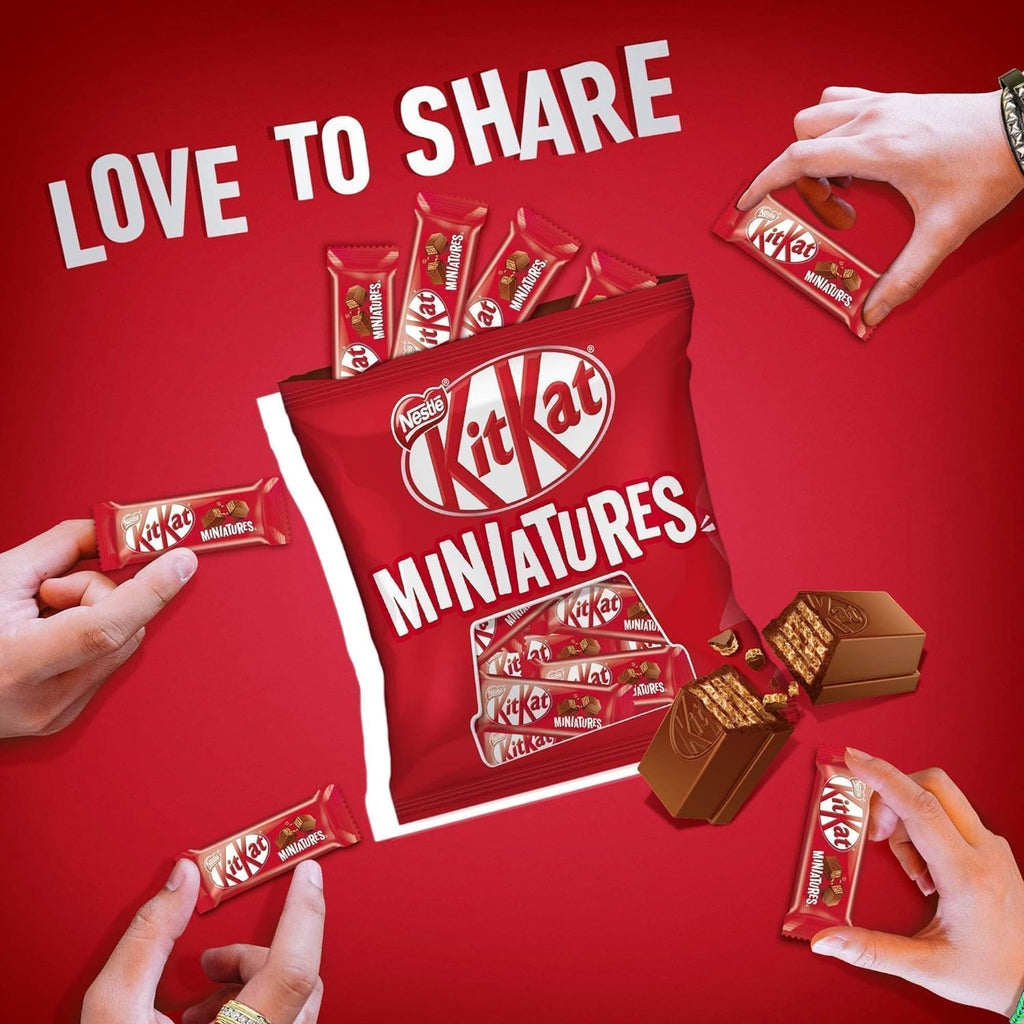 Nestle Kitkat Miniatures Crispy Wafer Finger Covered With Milk Chocolate 110g