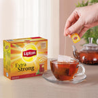 Lipton Extra Strong Black Tea – 25 Tea Bags, Rich & Robust Flavor, 55g