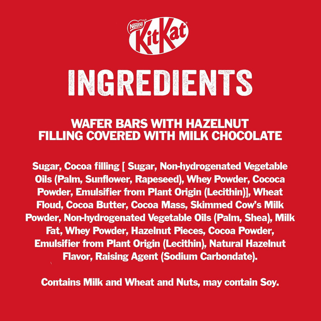 KitKat Nestle Miniatures Crispy Wafer Finger Covered With Hazelnut Chocolate 107g