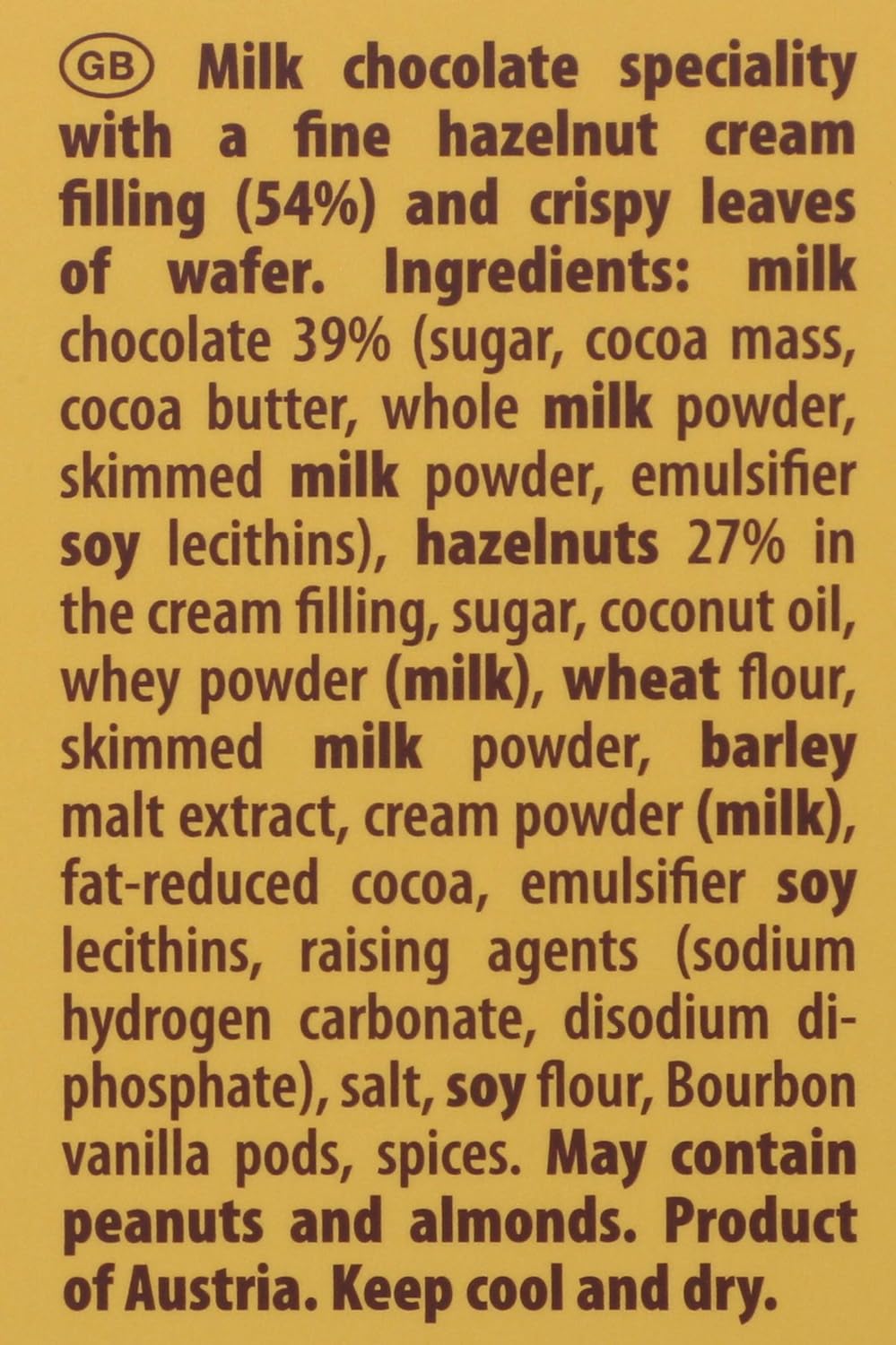 Loacker Tortina Premium Chocolate Coated Wafer, Original 125g/4.41 oz.