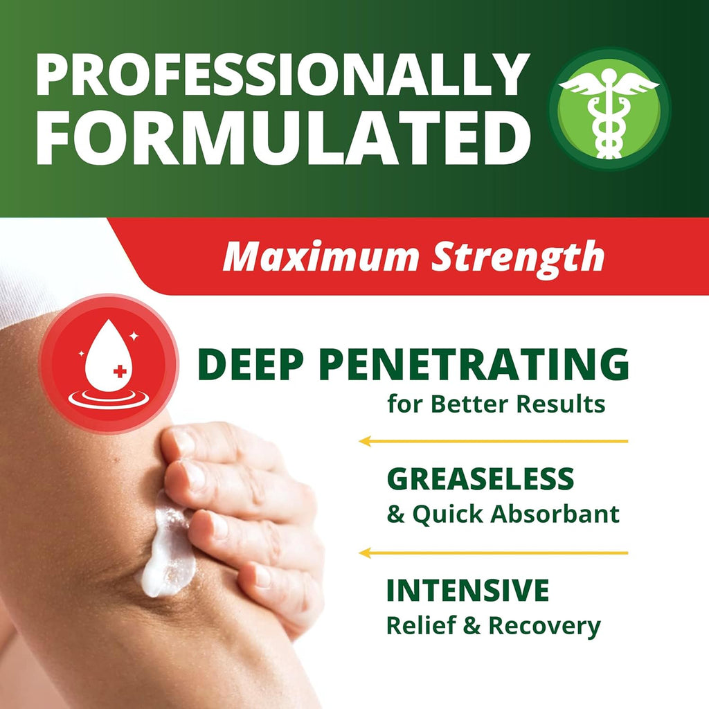 Amish Origins Deep Penetrating, Greaseless Pain Relief Cream, 99.22 g (3.5fl. oz)