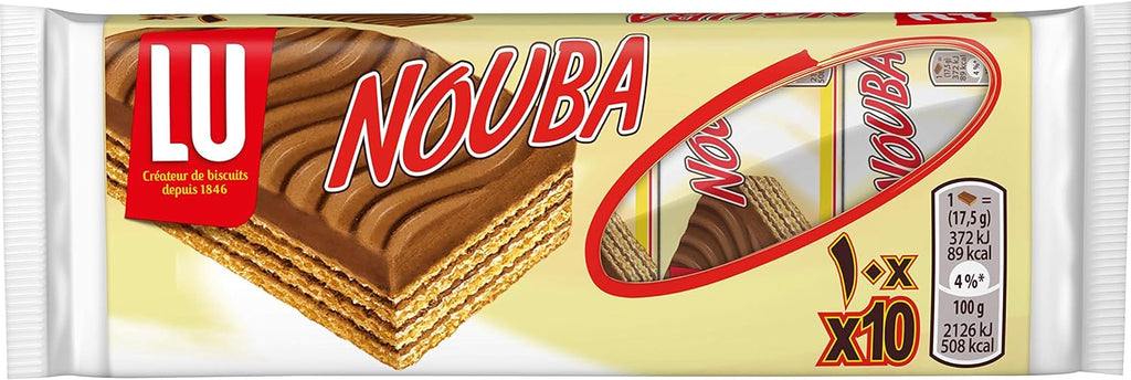 LU Nouba Wafer With Cocoa Filling, 10 x 17.5 gm