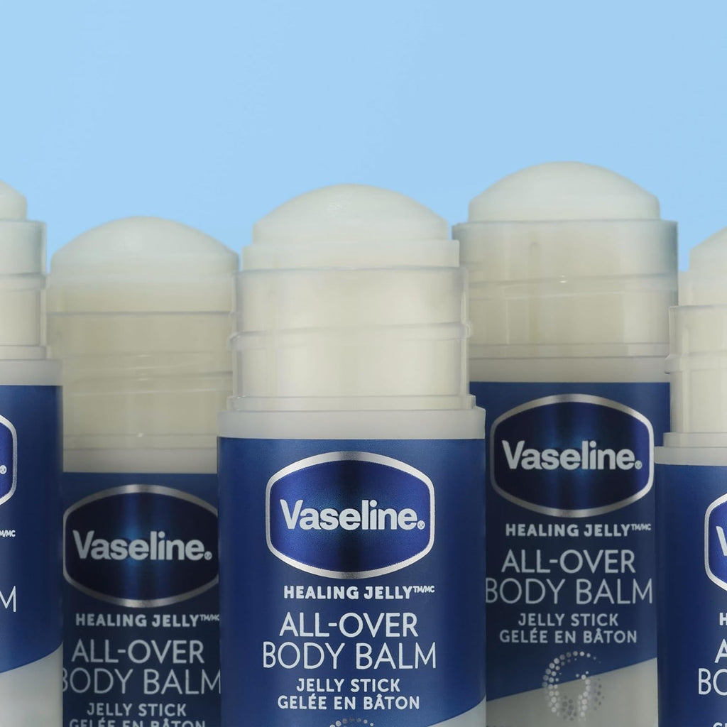 Vaseline Healing Jelly Body Balm Stick for Dry Skin Relief Unscented Targeted Healing for Hard-To-Reach Spots 40 G/1.4 Oz, 40 Grams