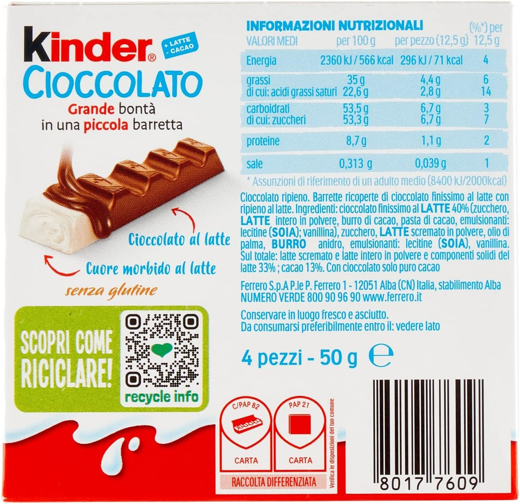 Ferrero Kinder Chocolate 50g