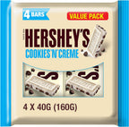 Hershey’s Candy Bar, Cookies ‘n’ Creme Flavour, Value Pack, 4x40 g