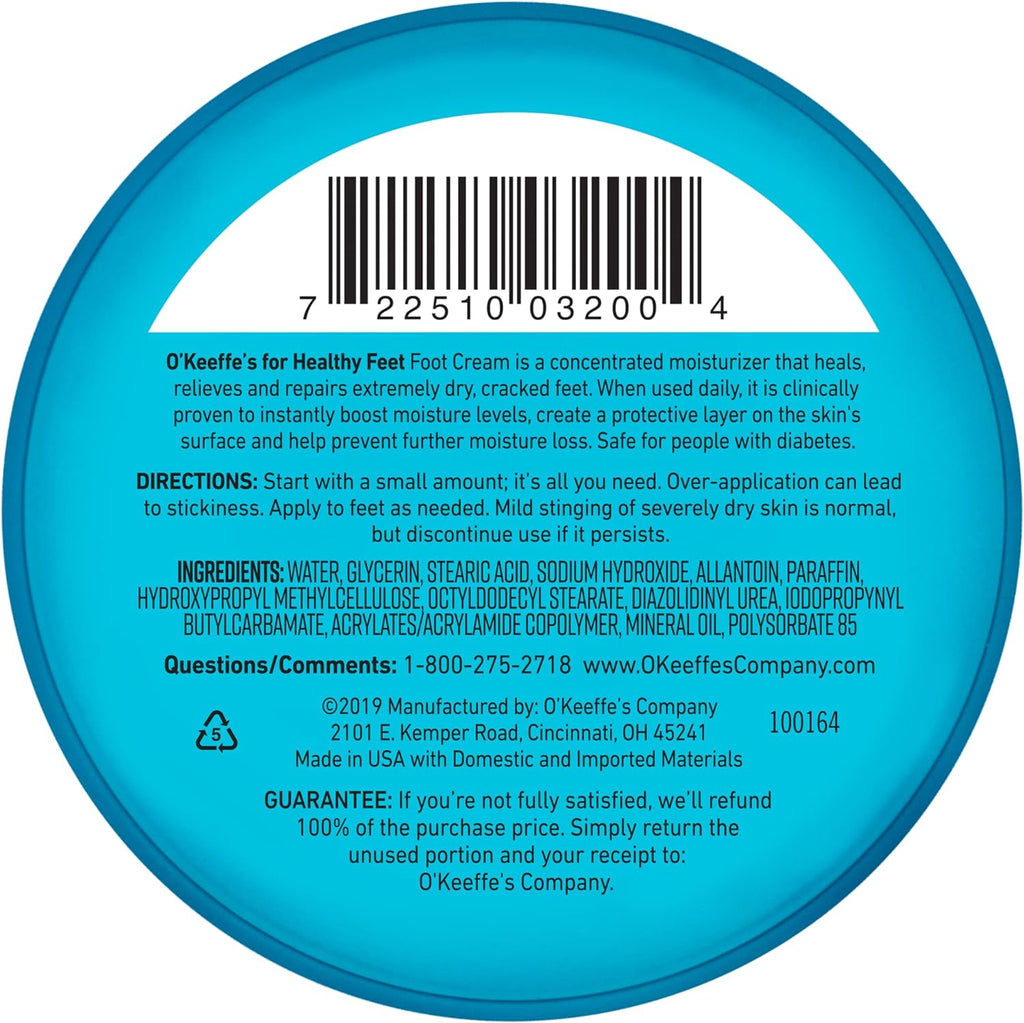 O'Keeffe's Healthy Feet Jar 91g