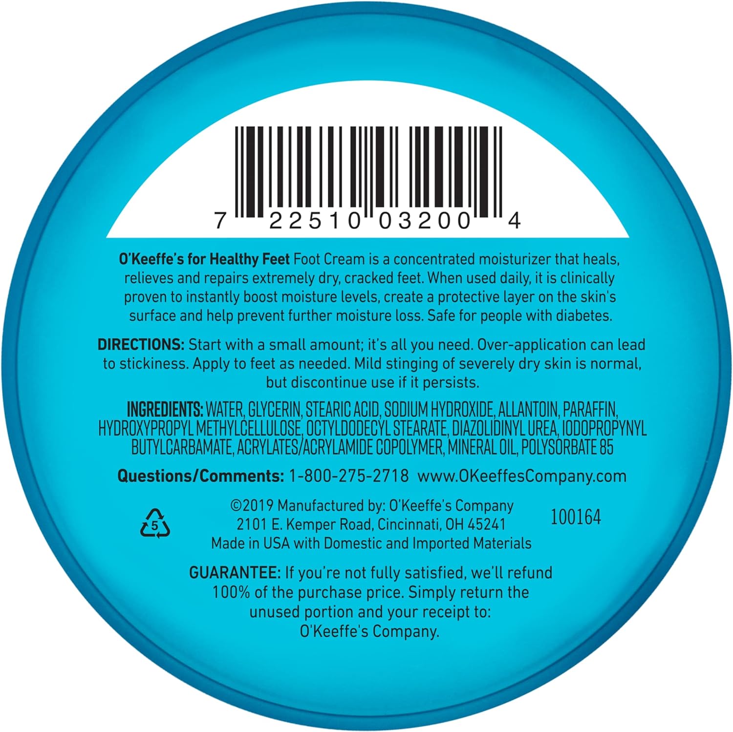 O'Keeffe's Healthy Feet Jar 91g