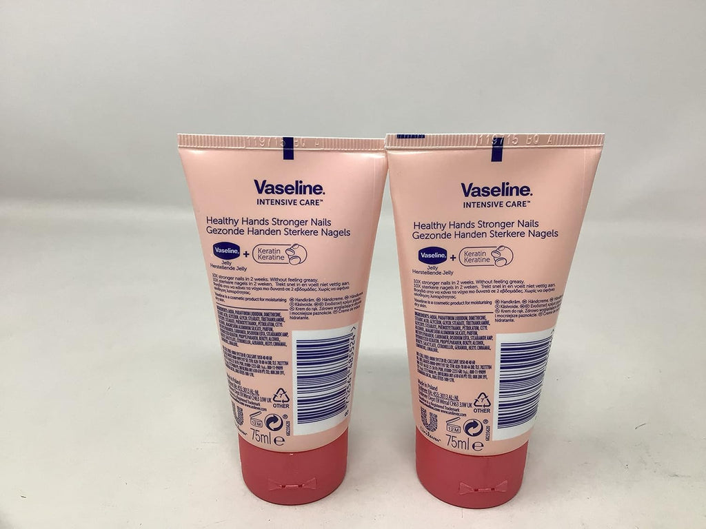 Vaseline Intensive Care Healthy Hands Stronger Nails Hand Cream (75ml, Pack of 2)
