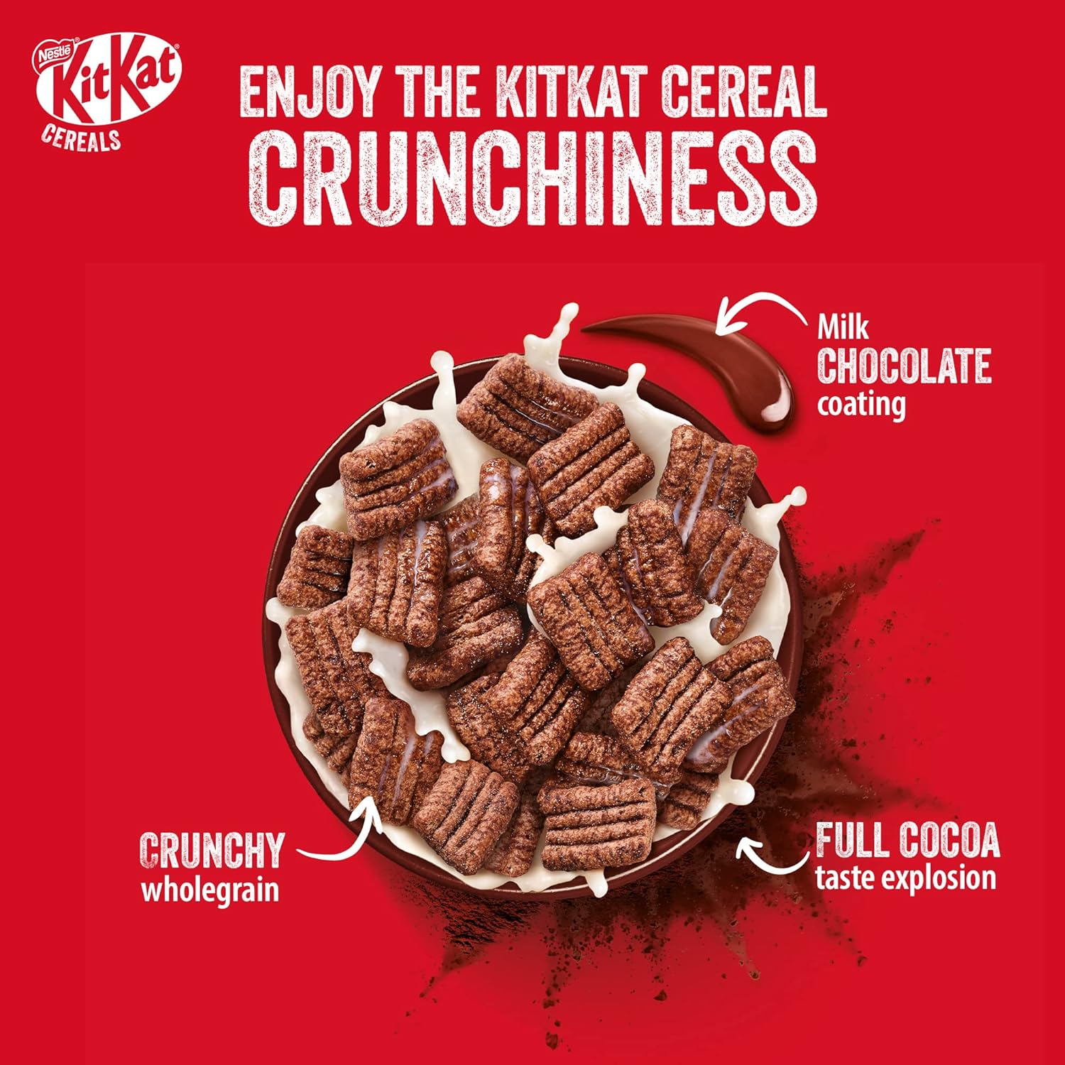 Nestle Kitkat Chocolate and Wafer Breakfast Cereal, Pack, 330g