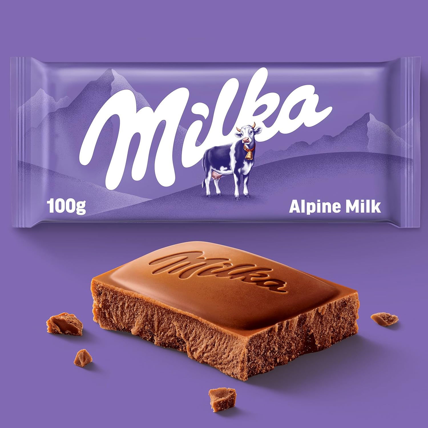 Milka Chocolate Alpine Milk, 100 g