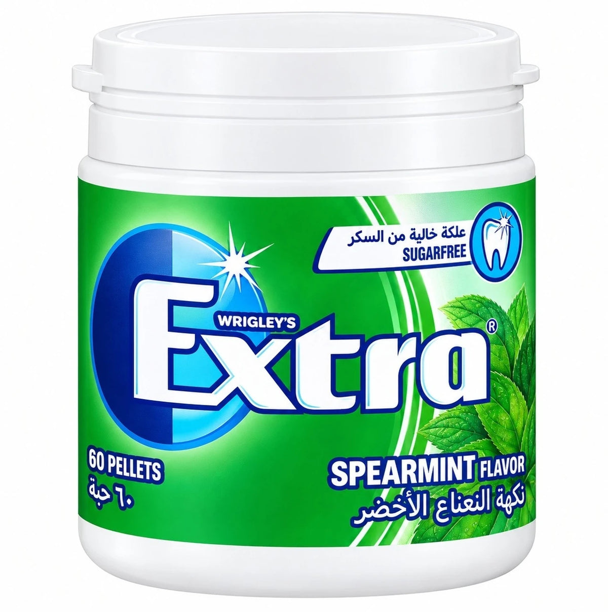 Wrigley's Extra Spearmint Flavour Chewing Gum | Sugar Free | 84g | Spearmint Chewing Gum (84 g)
