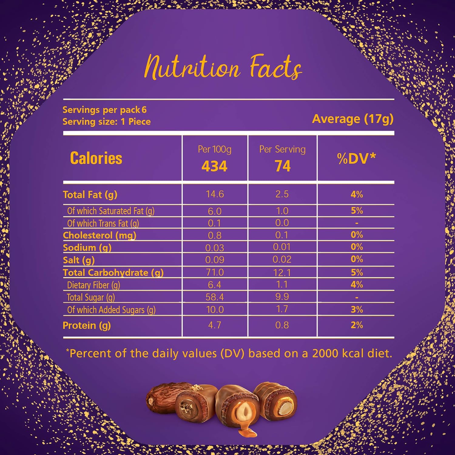 Quality Street Dates Pouch 6 X 17G