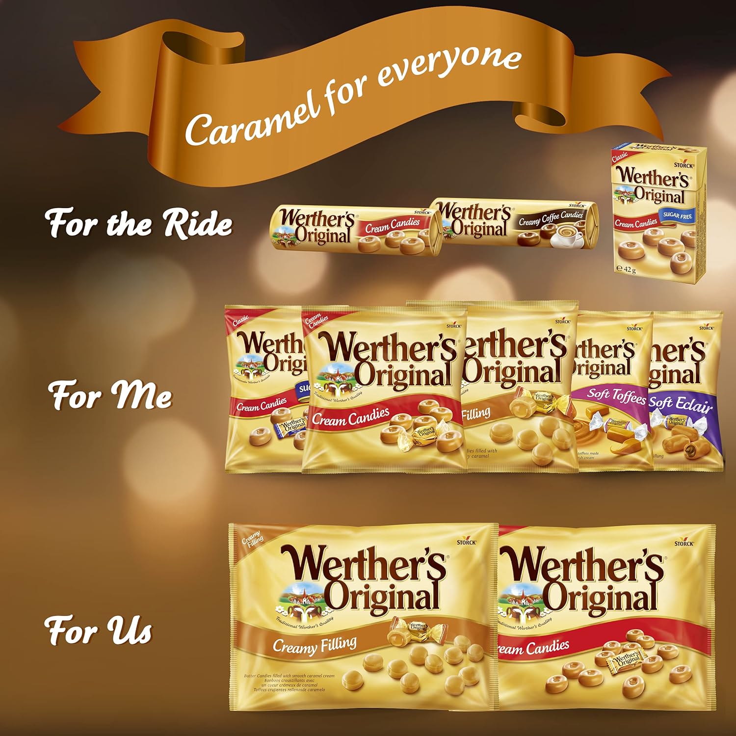 Werthers Original Soft Toffees Candies 100g