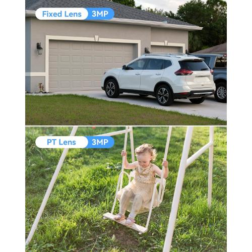 Imou 10MP Outdoor Security Camera with Dual Lens, Wireless Wifi CCTV Home Camera with AI Human Vehicle Detection/Color Night Vision/Work w/Alexa, Cruiser Dual 2 3K+3K Outdoor Surveilliance Camera
