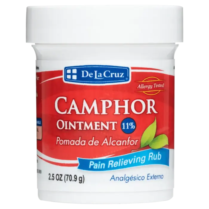 De La Cruz Pain Relief Cream - Maximum Strength Muscle and Joint Camphor Ointment, 2.5oz(70.9g)