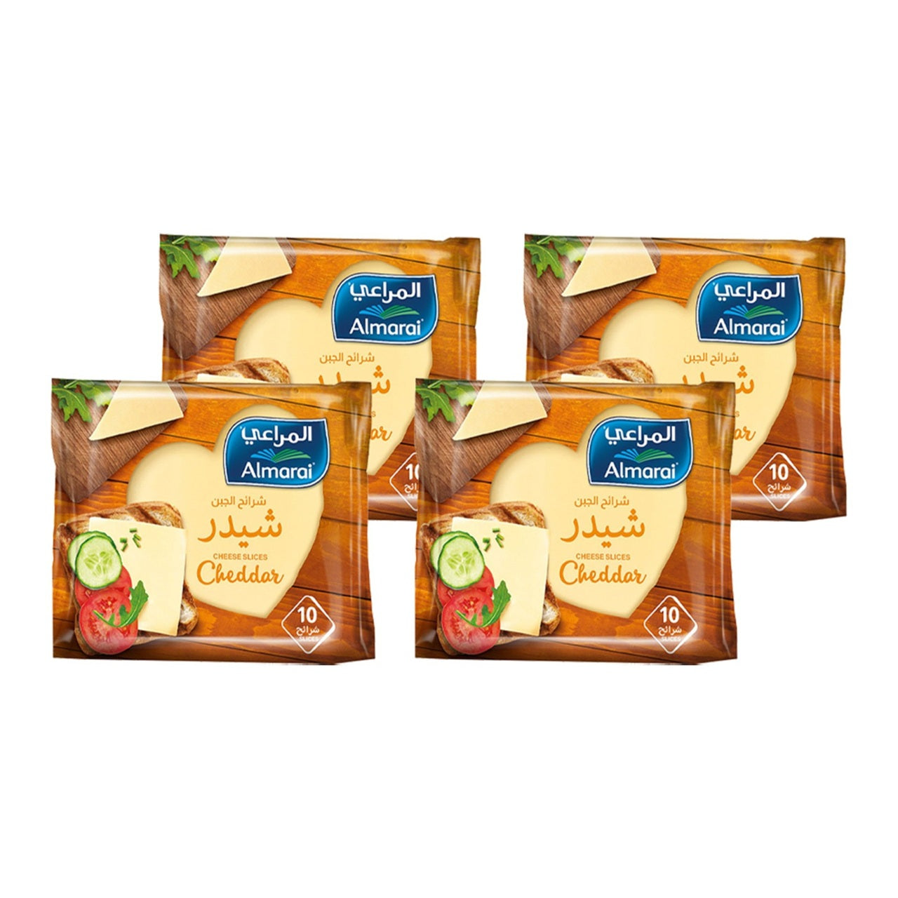 Almarai Cheddar Cheese Burger Slices 4 x 200g