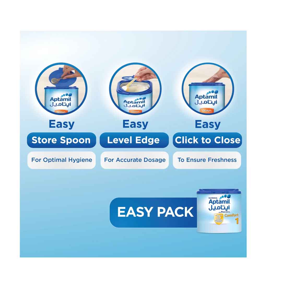 Aptamil Comfort 1 Infant Formula Milk Powder for 0-6M, Colic & Constipation Relief, Reduced Lactose - 800g