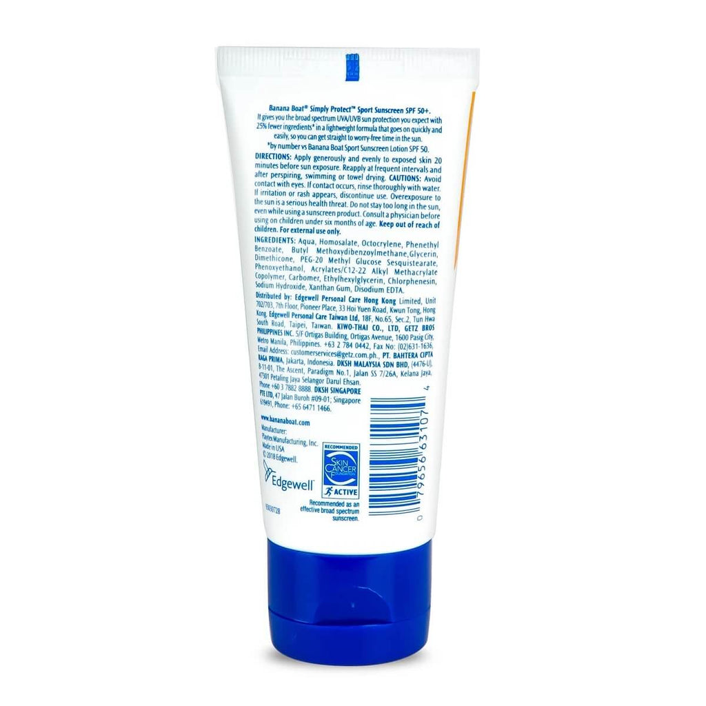 Banana Boat Simply Protect Sport Sunscreen Lotion 90ml