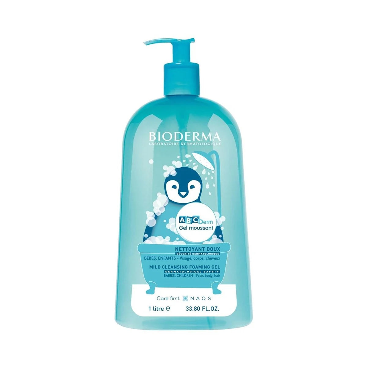 Bioderma ABC Derm Mild Cleansing Foaming Gel for Baby and Children 1Litre