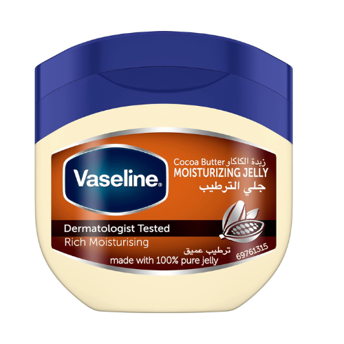 Vaseline Moisturizing Petroleum Jelly, for dry skin, Cocoa Butter, to heal dry and damaged skin, 250ml