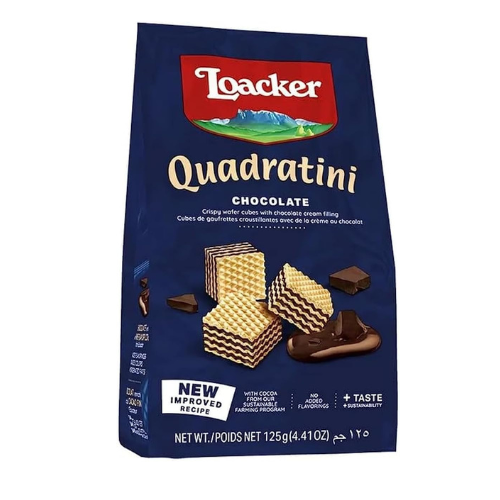 Loacker Quadartini Chocolate Wafers, 125 g (Pack Of 1)
