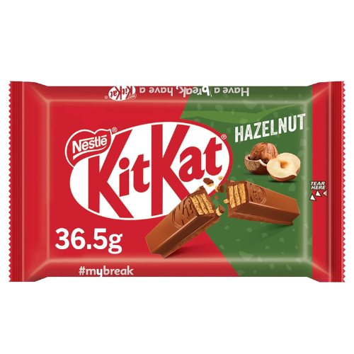 Nestle KitKat 4 Finger Hazelnut Chocolate Wafer 36.5g