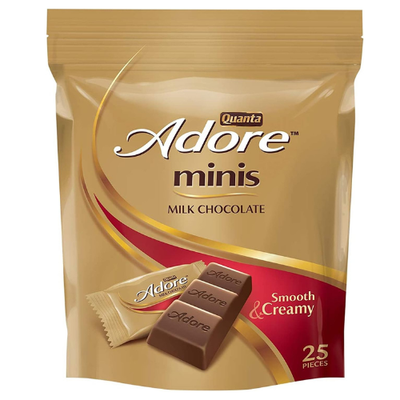 Quanta Quanta, Adore, Mini Smooth & Creamy Milk Chocolates Pouch, 253g